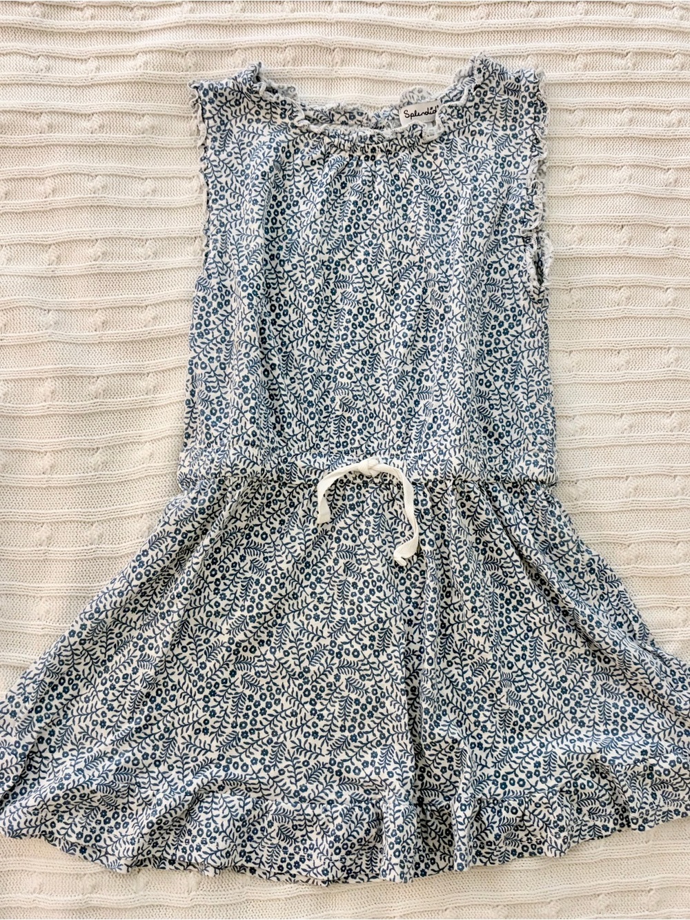 Splendid Kids Blue & White Floral Dress Size 5⁠
